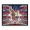 Stupell Industries Patriotic Eagle with Flag Symbols Floating Frame By Joseph Burgess